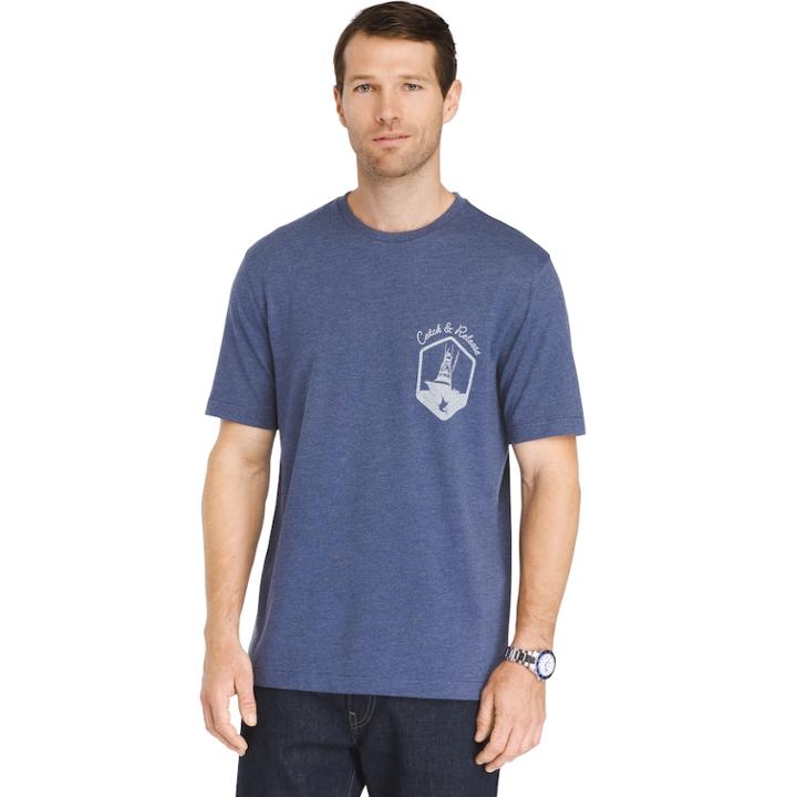Men's Izod Saltwater Classic-fit Graphic Tee, Size: Xl, Blue Other