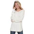 Women's Sonoma Goods For Life&trade; Cable Knit Sweater, Size: Xl, White