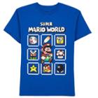 Boys 8-20 Super Mario World Pix Pack Tee, Boy's, Size: Large, Med Blue