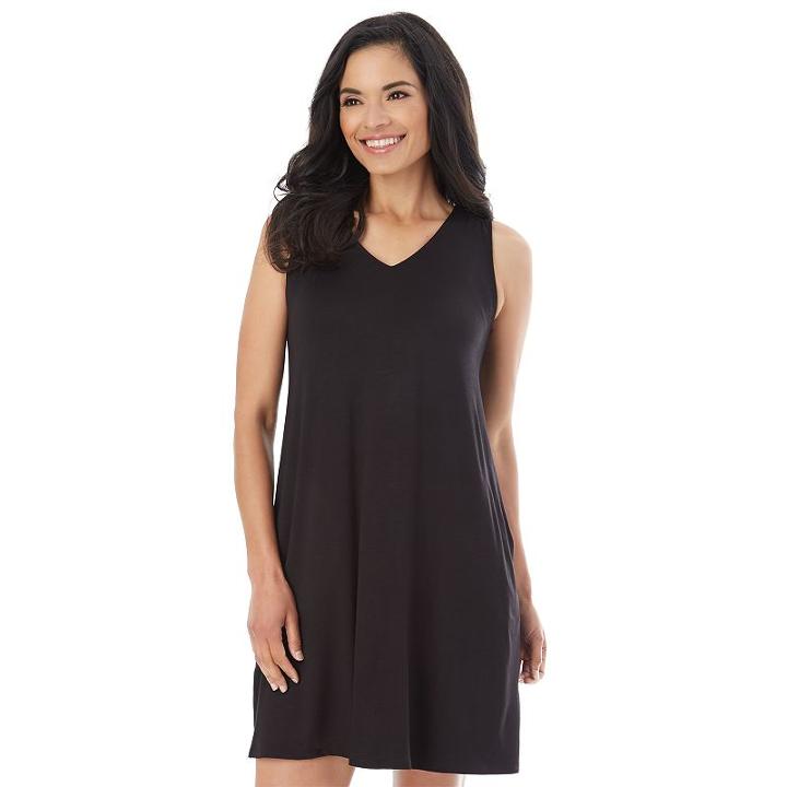 Women's Ab Studio Lace-up Back Shift Dress, Size: Xlrg Av/rg, Black
