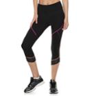Women's Fila Sport&reg; Mesh Tulip Hem Capri Leggings, Size: Large, Black