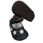 Baby Tommy Tickle Floral Mary Jane Crib Shoes, Infant Girl's, Size: 12-18month, Black