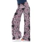 Women's White Mark Palazzo Pants, Size: Medium, Pink