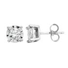 1/2 Carat T.w. Diamond 14k White Gold Stud Earrings, Women's