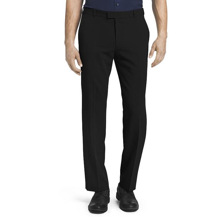 Men's Van Heusen Flex Straight-fit No-iron Dress Pant, Size: 34x32, Black