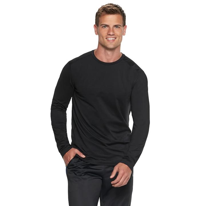 Men's Tek Gear Baselayer Tee, Size: Medium, Black
