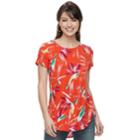 Women's Apt. 9&reg; Essential High-low Tunic, Size: Xs, Drk Orange