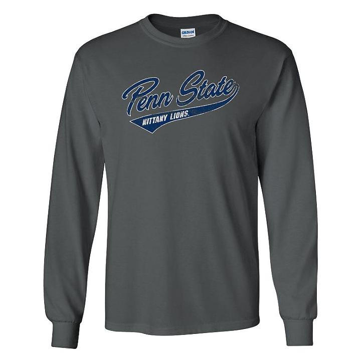 Men's Penn State Nittany Lions Mcfly Long-sleeve Tee, Size: Medium, Grey (charcoal)