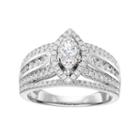 Simply Vera Vera Wang 14k White Gold 1 Carat T.w. Diamond Marquise Engagement Ring, Women's, Size: 6