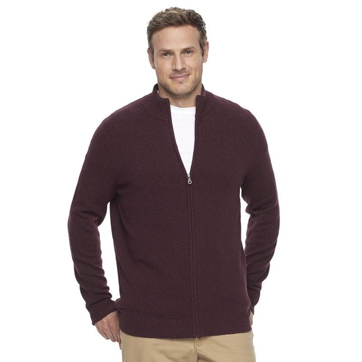 Big & Tall Croft & Barrow® True Comfort Classic-fit Stretch Sweater, Men's, Size: Xxl Tall, Dark Red