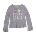 Girls 7-16 & Plus Size Harper & Elliott Peplum Graphic Tee, Size: Xl, Grey (charcoal)