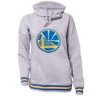 Women's Golden State Warriors Triple Double Fleece Hoodie, Size: Large, Grey