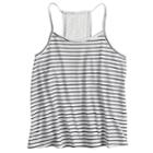 Girls 7-16 & Plus Size So&reg; Printed Crochet Tank, Size: 18 1/2, White