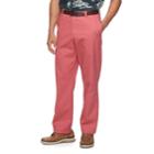 Men's Croft & Barrow&reg; Classic-fit Essential Khaki Flat-front Pants, Size: 36x29, Med Red