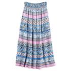 Girls 7-16 Joey B Tiered Gauze Maxi Skirt, Size: Xl, Blue