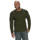 Big & Tall Urban Pipeline&reg; Maxflex Stretch Thermal Regular-fit Raglan Tee, Men's, Size: Xl Tall, Dark Green