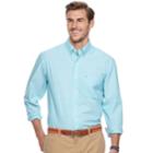 Big & Tall Izod Regular-fit Stretch End-on-end Button-down Shirt, Men's, Size: 3xl Tall, Brt Blue