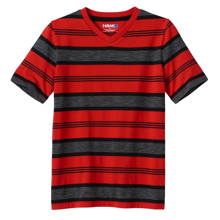 Boys 8-20 Tony Hawk Rugby Striped Tee, Boy's, Size: Medium, Med Red