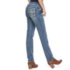 Women's Apt. 9&reg; Embellished Straight-leg Jeans, Size: 0, Med Blue