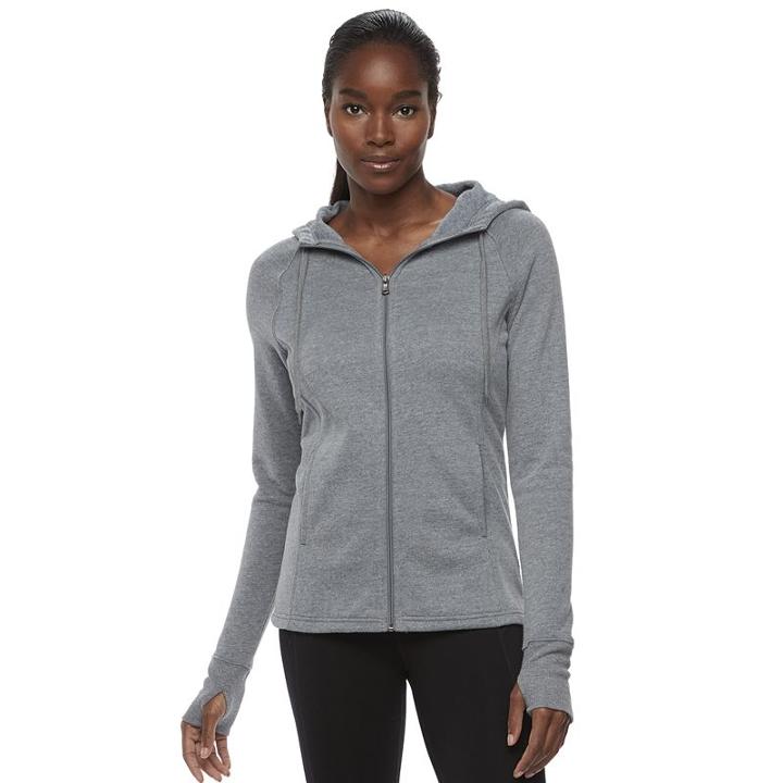 Women's Tek Gear&reg; Fleece Hoodie, Size: Small, Med Grey
