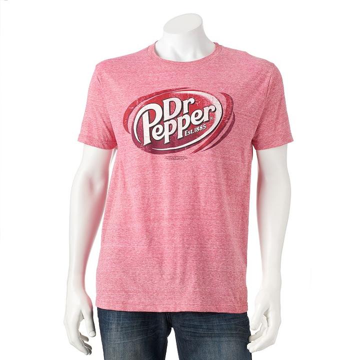 Men's Dr. Pepper Tee, Size: Xl, Light Red