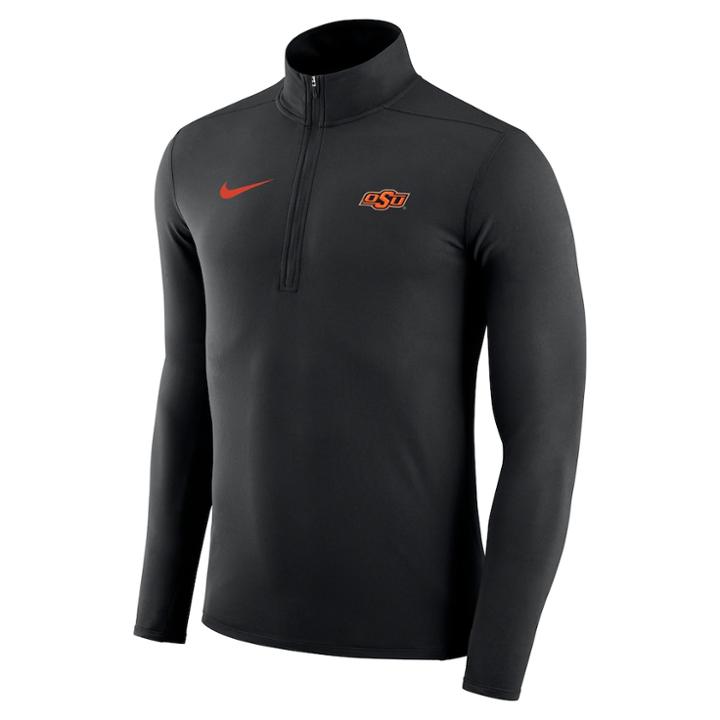 Men's Nike Oklahoma State Cowboys Dri-fit Element Pullover, Size: Xl, Black