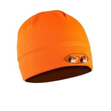 Men's Panther Vision Powercap Led Beanie, Brt Orange