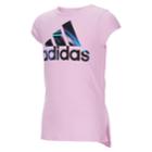 Girls 4-6x Adidas Logo Graphic Tee, Size: 4, Brt Purple
