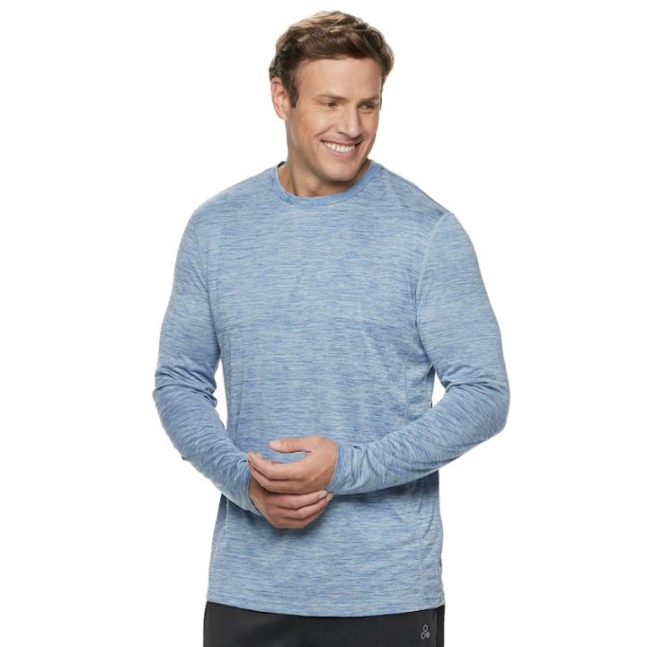 Big & Tall Tek Gear&reg; Dry Tek Regular-fit Performance Tee, Men's, Size: L Tall, Dark Blue