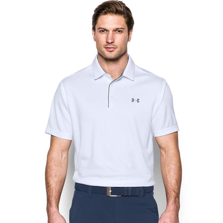 Men's Under Armour Tech Polo, Size: Medium, White