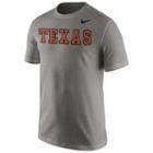 Men's Nike Texas Longhorns Wordmark Tee, Size: Medium, Dark Grey