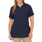 Plus Size Dickies Solid Pique Polo, Women's, Size: 2xl, Blue