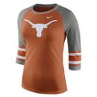 Women's Nike Texas Longhorns Striped Sleeve Tee, Size: Medium, Orange
