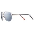 Men's Dockers Aviator Polarized Sunglasses, Silver