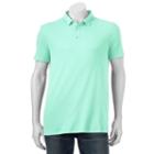 Big & Tall Apt. 9&reg; Solid Modern-fit Polo, Men's, Size: 3xb, Turquoise/blue (turq/aqua)