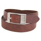Men's Virginia Tech Hokies Brandish Leather Belt, Size: 44, Brown