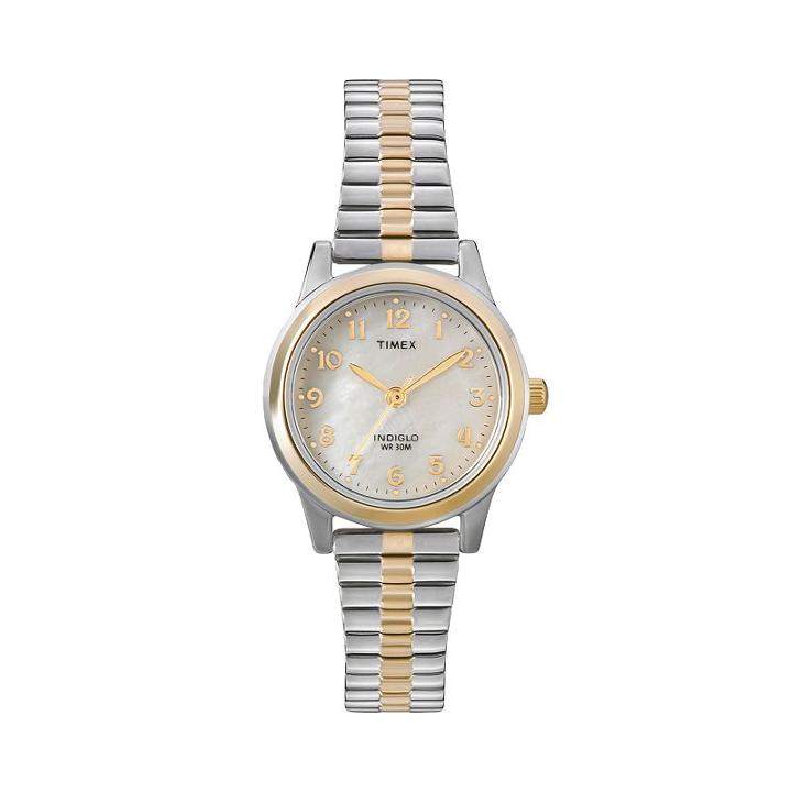 Timex Women's Two Tone Expansion Watch - T2m828, Size: Small, Multicolor