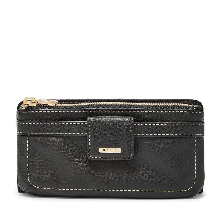 Relic Kenna Checkbook Wallet, Women's, Black