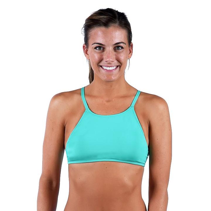 Women's Dolfin Bellas Crop Bikini Top, Size: Medium, Brt Blue