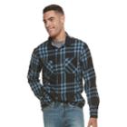 Men's Urban Pipeline&reg; Awesomely Soft Ultimate Plaid Flannel Shirt, Size: Large, Dark Blue