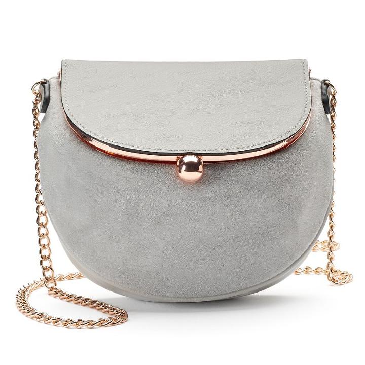 Lc Lauren Conrad Lili Frame Flap Crossbody Bag, Women's, Grey