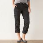 Women's Sonoma Goods For Life&trade; Convertible Utility Pants, Size: 8, Black