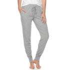 Women's Sonoma Goods For Life&trade; Pajamas: Jogger Pants, Size: Xxl, Med Grey