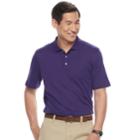Men's Croft & Barrow&reg; Signature Interlock Polo, Size: Medium, Purple
