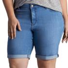 Plus Size Lee Gunnison Bermuda Jean Shorts, Women's, Size: 18 - Regular, Med Blue