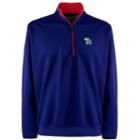 Men's Kansas Jayhawks 1/4-zip Leader Pullover, Size: Large, Blue