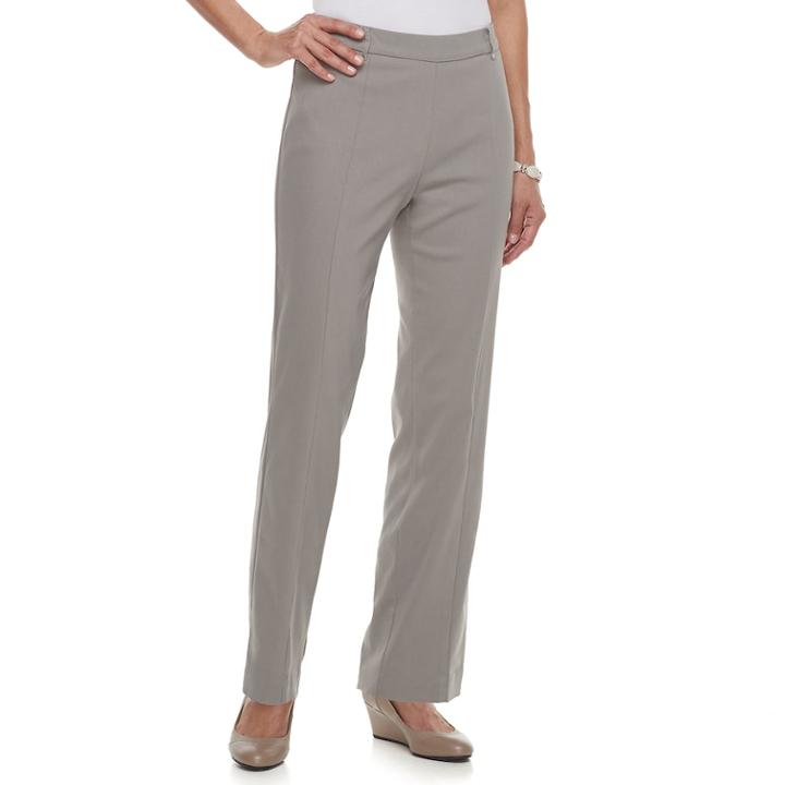 Women's Napa Valley Millennium Pull-on Dress Pants, Size: 10, Light Grey