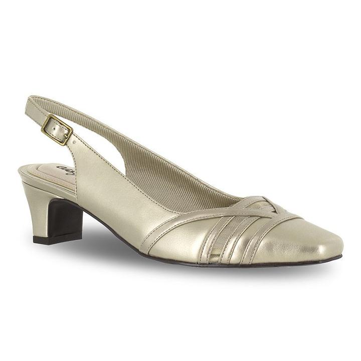 Easy Street Kristen Women's Dress Heels, Size: 7 Ww, Gold