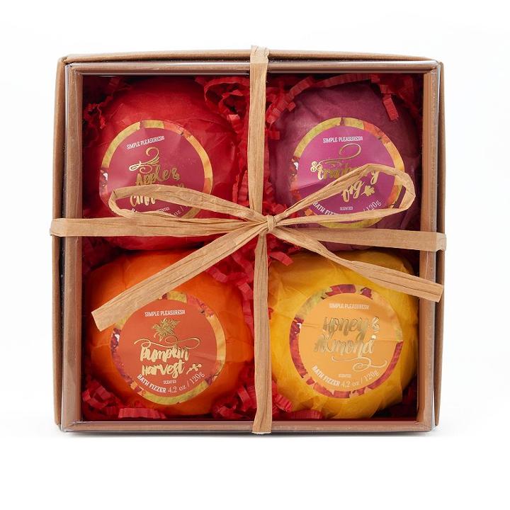 Simple Pleasures 4-pc. Harvest Bath Fizzer Set, Ovrfl Oth