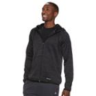 Men's Tek Gear&reg; Performance Fleece Full-zip Hoodie, Size: Large, Dark Grey